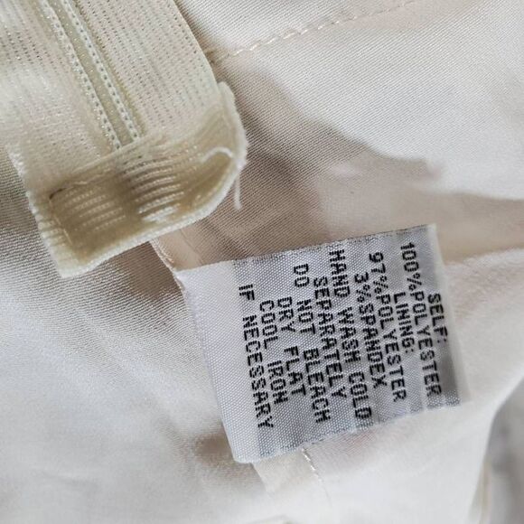 Anthropologie Lapis Womens Blouse Ivory Black Leopard Print Layered Beaded M - Picture 8 of 8